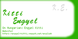 kitti engyel business card